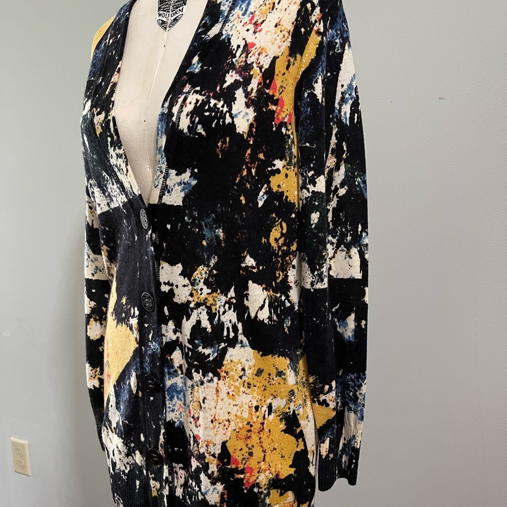 Tory Burch Simone Patterned Abstract Cardigan Mer… - image 3